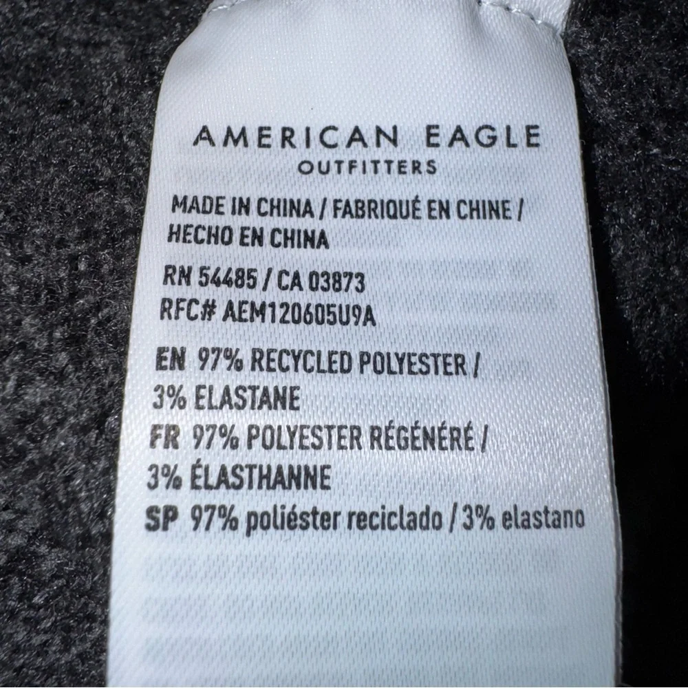 American Eagle Gray Knit Button Front Cardigan Sweater Women’s Large Soft - Picture 5 of 7